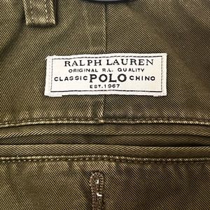 Men’s Polo by Ralph Lauren Straight Fit Pleated Front Pants brown  Size 34 x 30